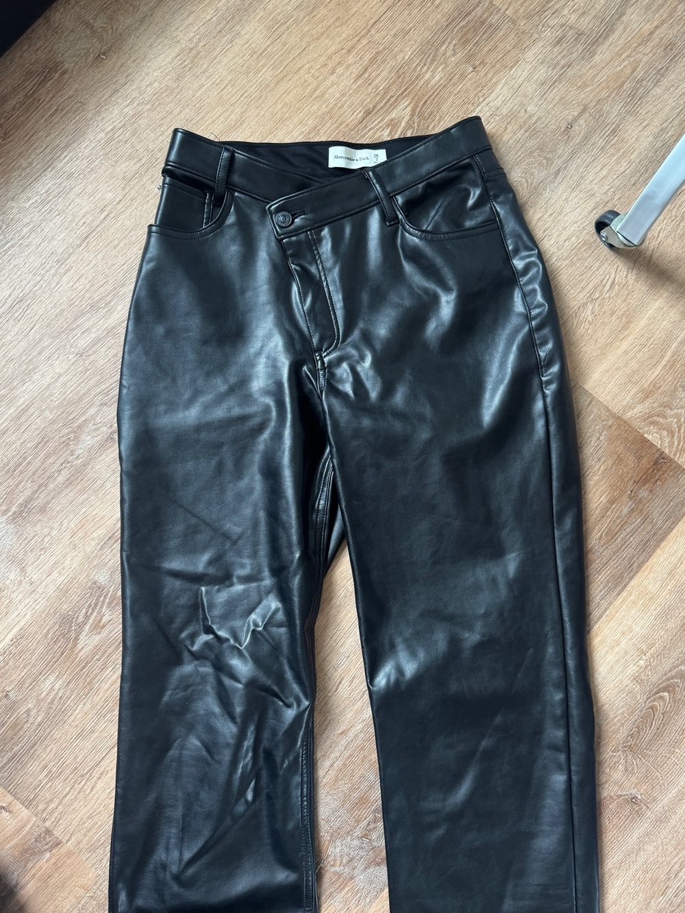 Abercrombie Faux Leather Crossover Pants